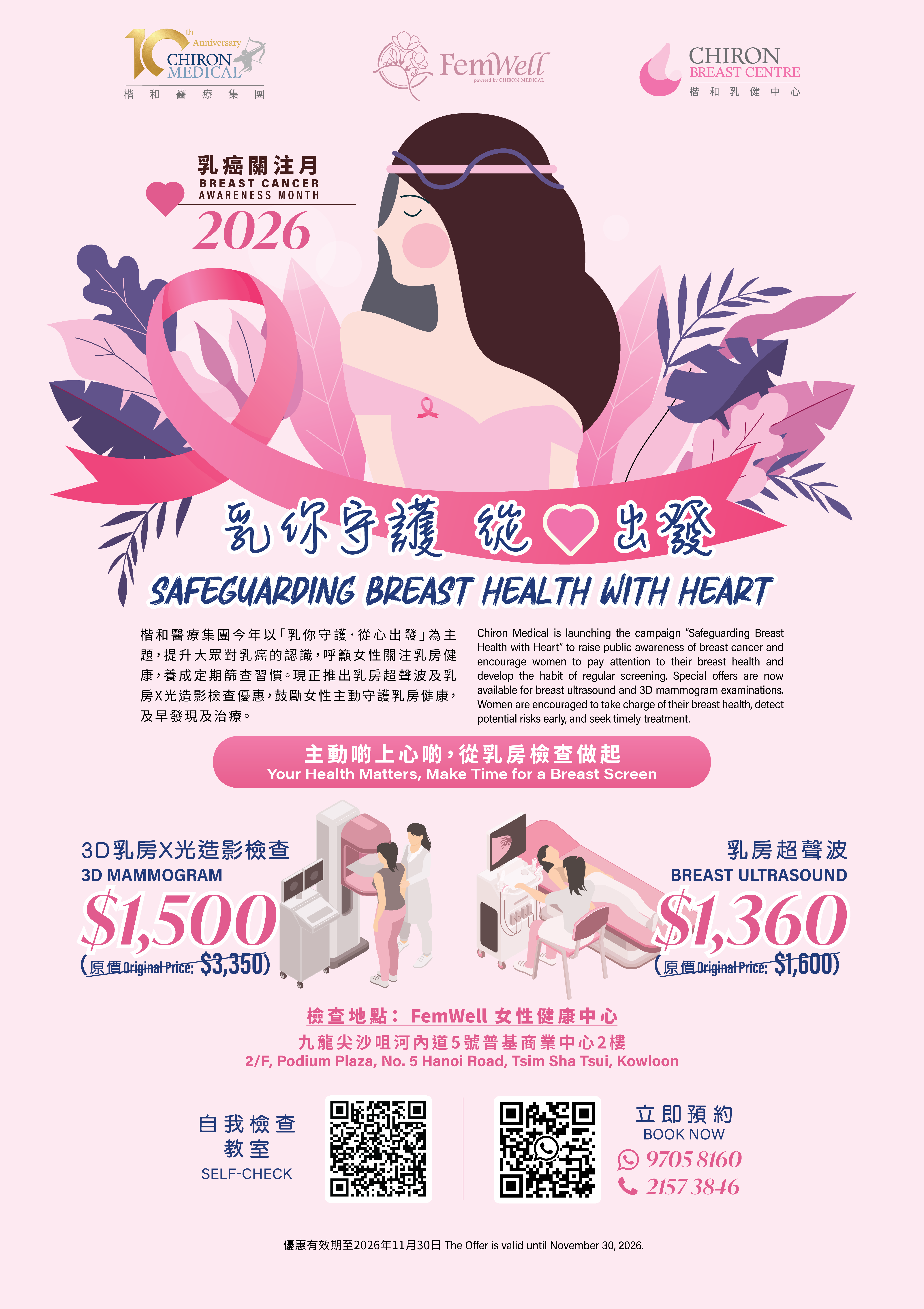 重症預防 乳癌 (圖片來源:FemWell女性健康中心)